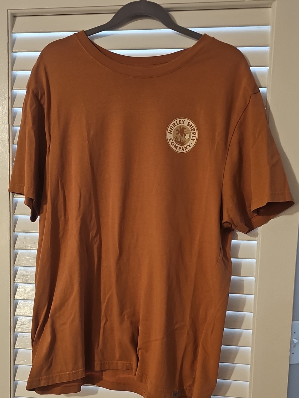 Hurley Rust Orange Short-Sleeve Logo Tee